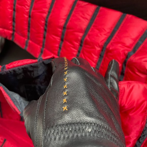 Moncler Women's Red Brioche Down Jacket - Picture 6 of 16